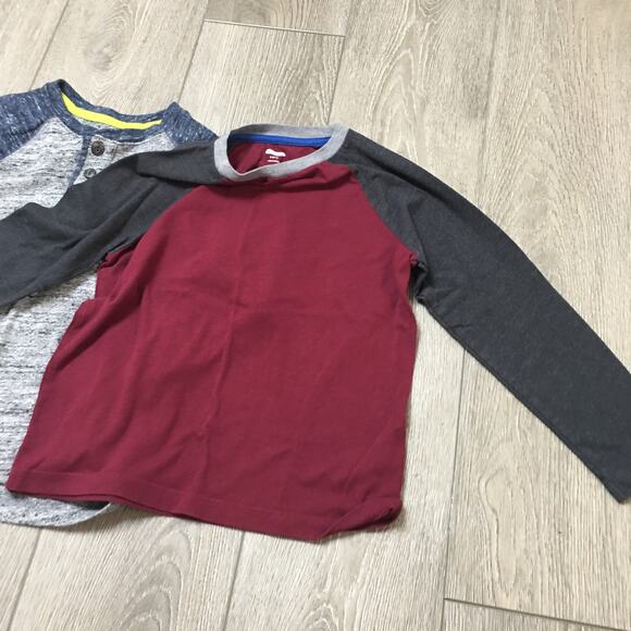 Old Navy Raglan Long sleeve Henley Tee boys Size S 6-7 - Picture 7 of 10
